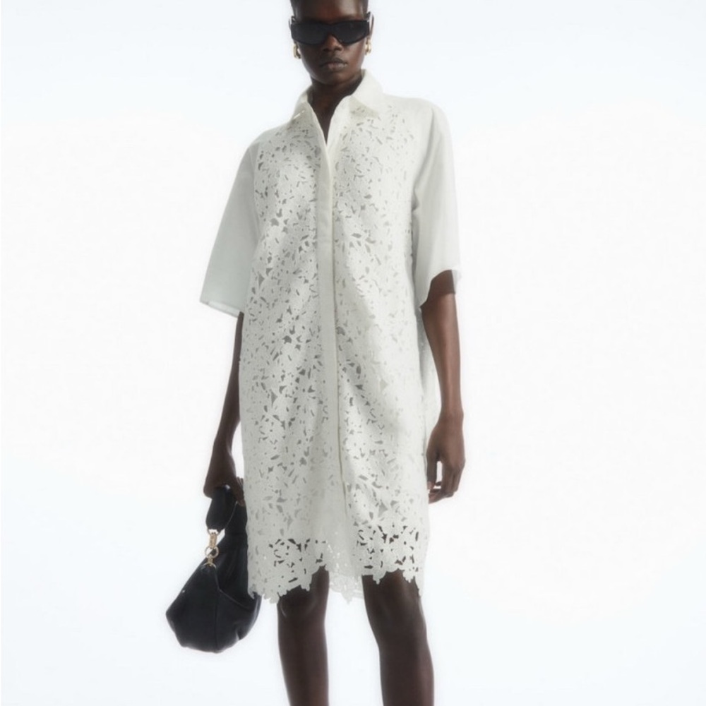 COS Lace Shirtdress